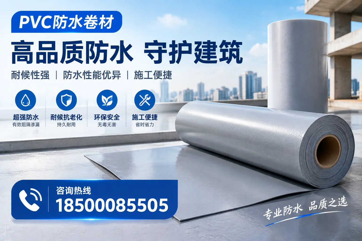 PVC防水卷材的防水效果评测，适合六安的科学依据